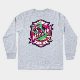 Slimer's Diner - Ghostbusters Pizza Kids Long Sleeve T-Shirt